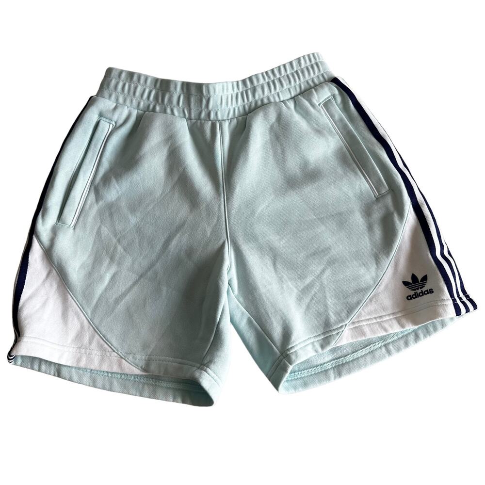 Adidas SST Fleece Shorts Halo Mint/white S - Picture 2 of 10